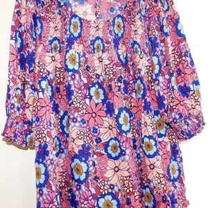 NEW Terra & Sky Floral Print Top